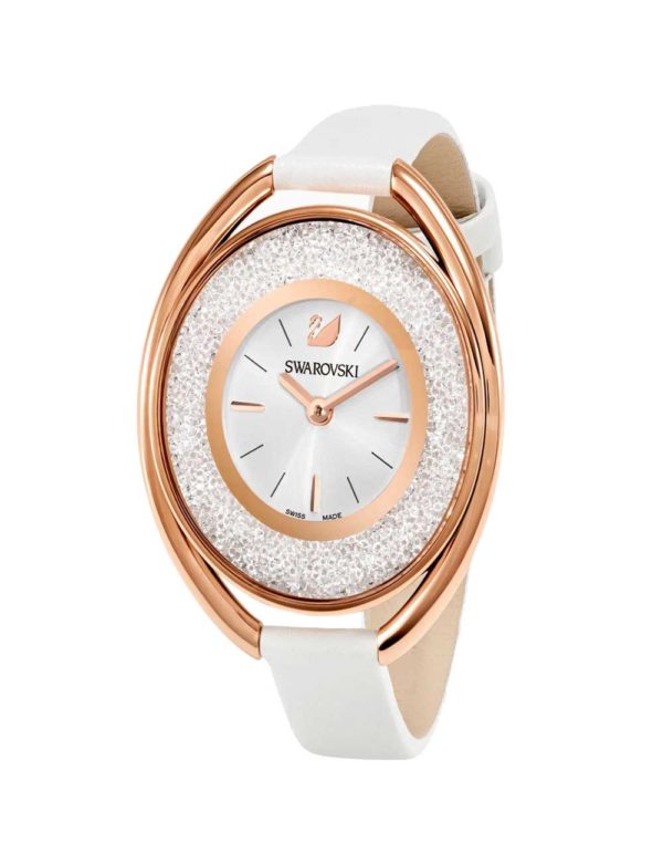 Crystalline Oval Gold-Tone Watch 5