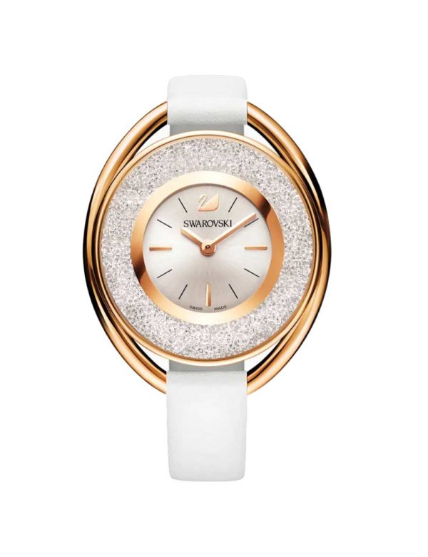 Crystalline Oval Gold-Tone Watch 3