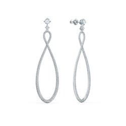 Swarovski Infinity Hoop Pierced Earrings 7