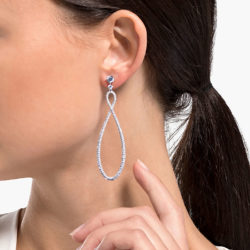 Swarovski Infinity Hoop Pierced Earrings 6