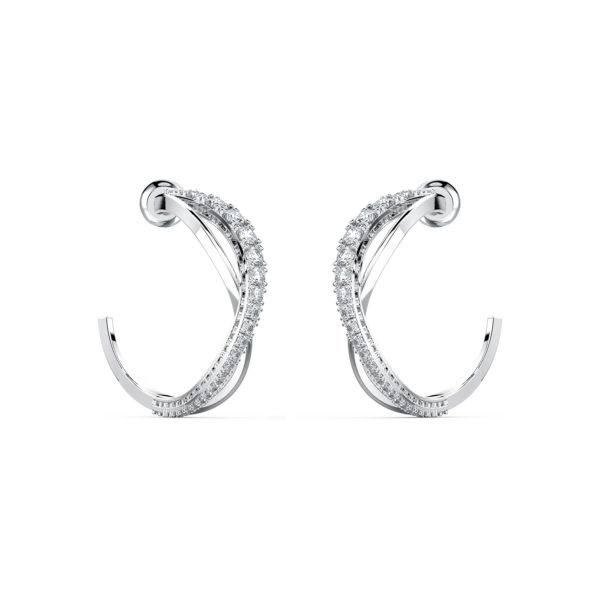 Twist hoop earrings
