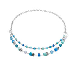 GeoCUBE Iconic Mono Gold necklace turquoise