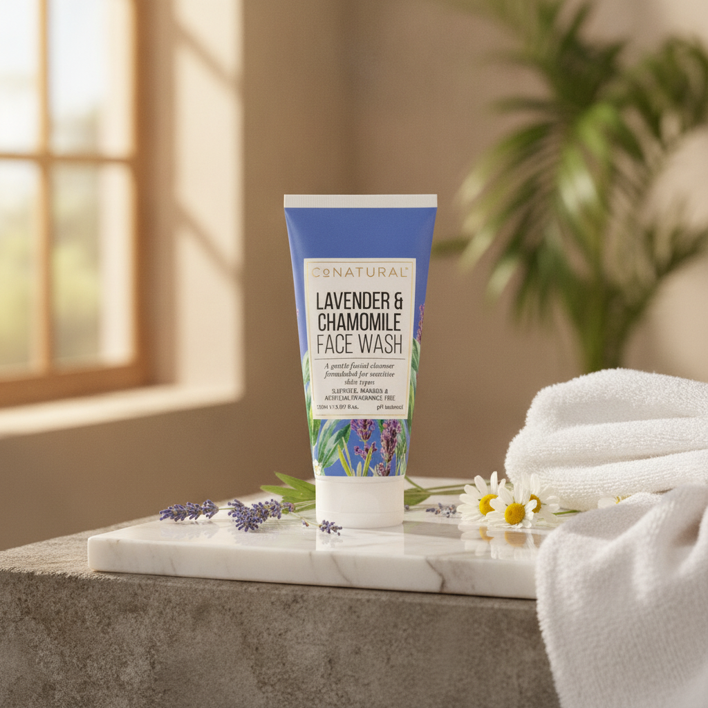 Lavender & Chamomile Face Wash 4 Lavender & Chamomile Face Wash - Image 2